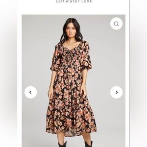 Saltwater Lux Vye Midi Floral dress